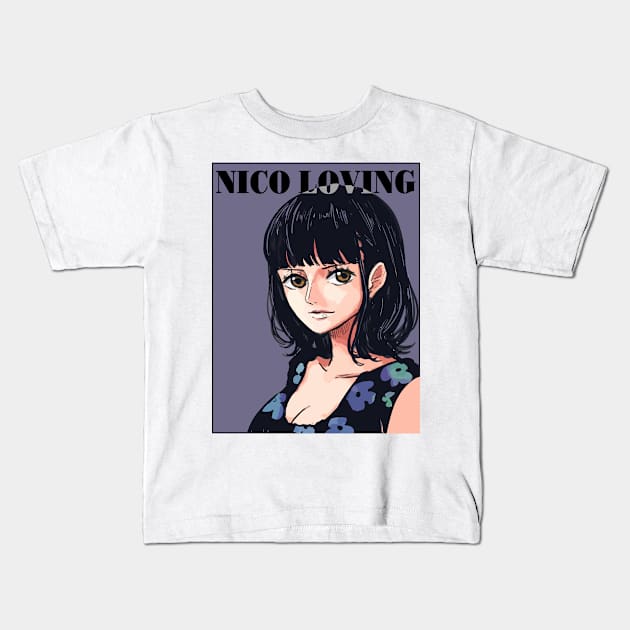 Nico Robin One Piece Fashion Kids T-Shirt by KDungUniversal